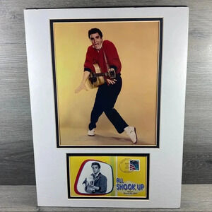 ELVIS PRESLEY “ALL SHOOK UP” MATTED ART MAR 22, 2007 50th Anniversary Stamp USPS